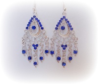 Orientales gouttes bleu