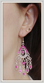 Orientales gouttes roses