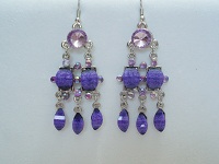 BO pampilles et strass violet