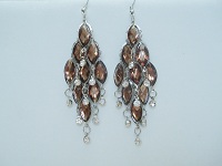 BO strass cascade marron