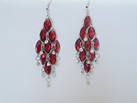 BO strass cascade rouge